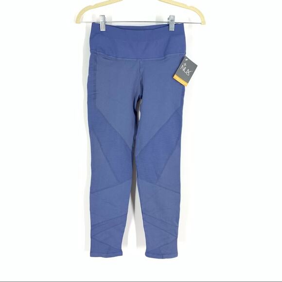 NUX Large Compression Leggings Periwinkle Blue NWT - Picture 1 of 6